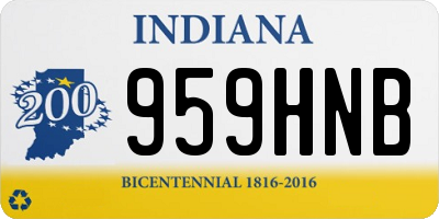 IN license plate 959HNB