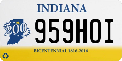 IN license plate 959HOI