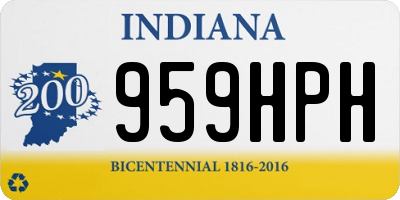 IN license plate 959HPH