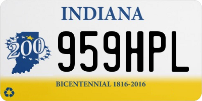 IN license plate 959HPL