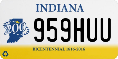 IN license plate 959HUU