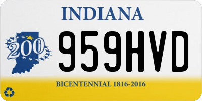 IN license plate 959HVD
