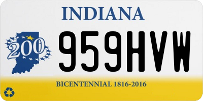 IN license plate 959HVW