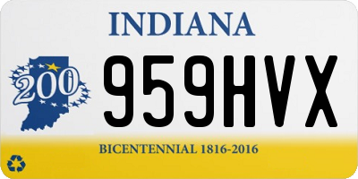 IN license plate 959HVX