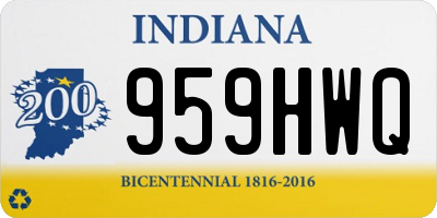 IN license plate 959HWQ