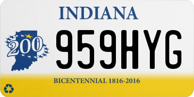 IN license plate 959HYG