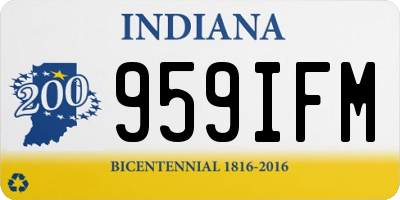 IN license plate 959IFM