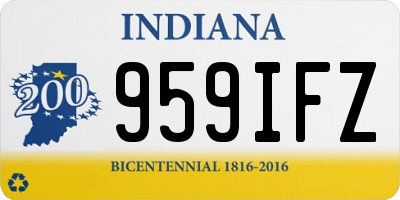 IN license plate 959IFZ