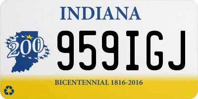IN license plate 959IGJ