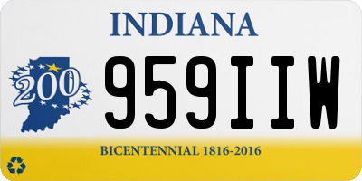 IN license plate 959IIW