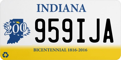 IN license plate 959IJA