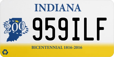 IN license plate 959ILF