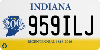 IN license plate 959ILJ