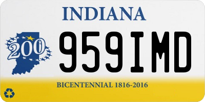 IN license plate 959IMD
