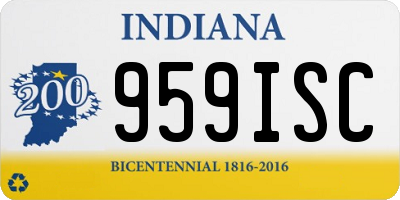 IN license plate 959ISC