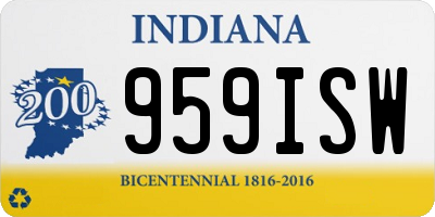 IN license plate 959ISW