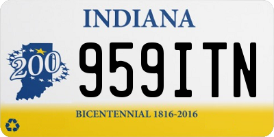 IN license plate 959ITN