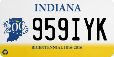 IN license plate 959IYK