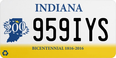 IN license plate 959IYS