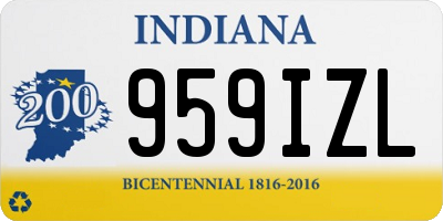 IN license plate 959IZL