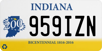 IN license plate 959IZN