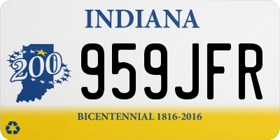 IN license plate 959JFR