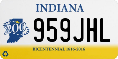 IN license plate 959JHL