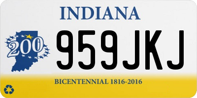 IN license plate 959JKJ