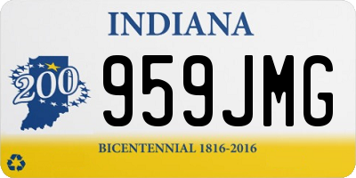 IN license plate 959JMG