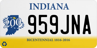 IN license plate 959JNA