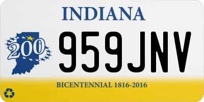 IN license plate 959JNV