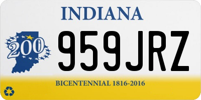 IN license plate 959JRZ
