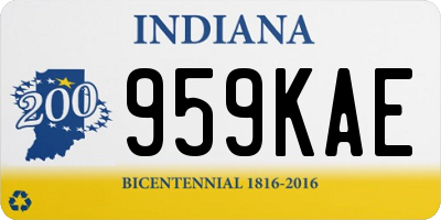 IN license plate 959KAE