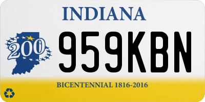 IN license plate 959KBN