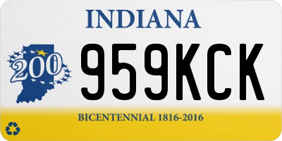 IN license plate 959KCK