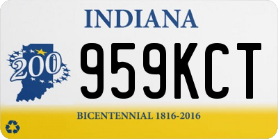 IN license plate 959KCT