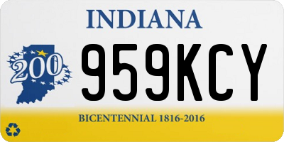 IN license plate 959KCY