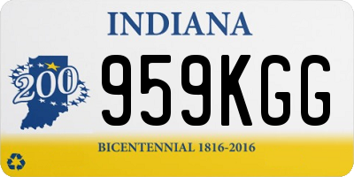 IN license plate 959KGG