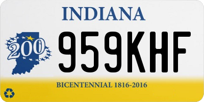 IN license plate 959KHF
