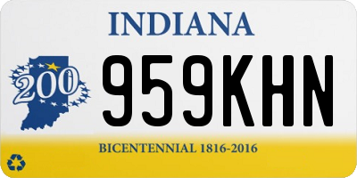 IN license plate 959KHN