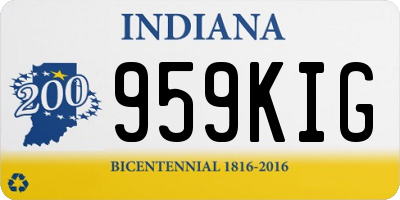 IN license plate 959KIG