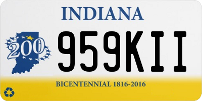 IN license plate 959KII