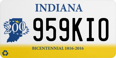 IN license plate 959KIO