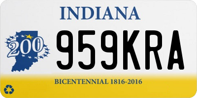 IN license plate 959KRA