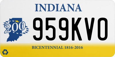 IN license plate 959KVO