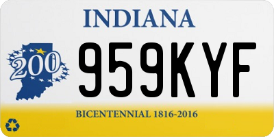 IN license plate 959KYF