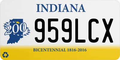 IN license plate 959LCX