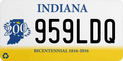 IN license plate 959LDQ