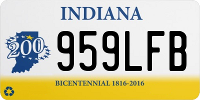 IN license plate 959LFB