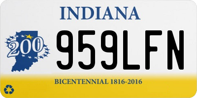 IN license plate 959LFN
